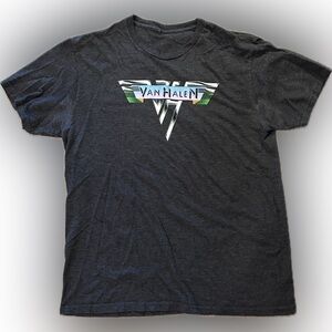 Van Halen Band Graphic T-Shirt Men’s Large Dark Gray Rock Tee